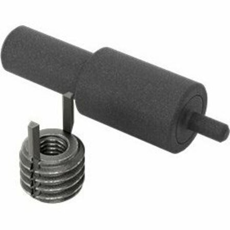 BSC PREFERRED Black-Phosphate Steel Key-Locking Inserts with Installation Tool Thick Wall 10-32 Thread Size 90245A051